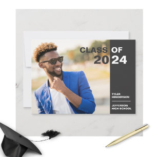 Modern Graduation Photo Class of 20XX Party Invite