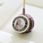 Modern Graduation Photo Class Year Personalized Cake Pops (Front Insitu)