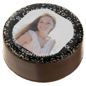 Modern Graduation Photo Class Year Personalized Chocolate Covered Oreo (Angled)