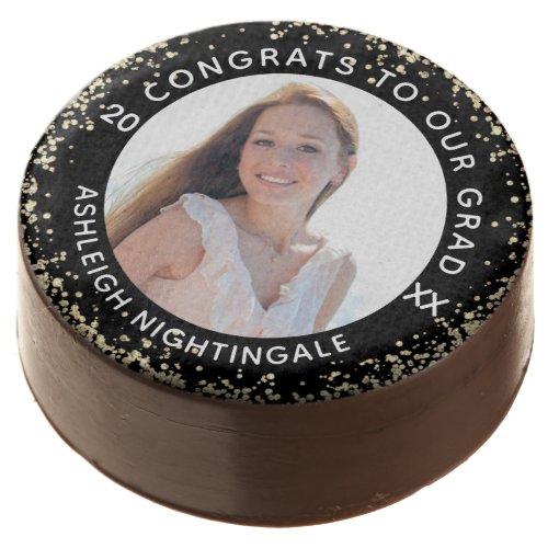 Modern Graduation Photo Class Year Personalized Chocolate Covered Oreo