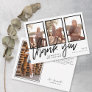 Modern Graduation Photo Collage Thank You Card