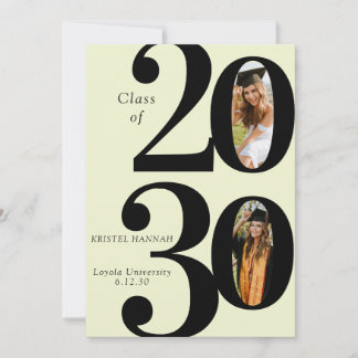Modern Graduation Photo Invite