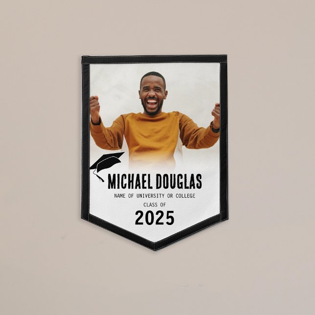 Modern Graduation Photo  Pennant (Creator Uploaded)
