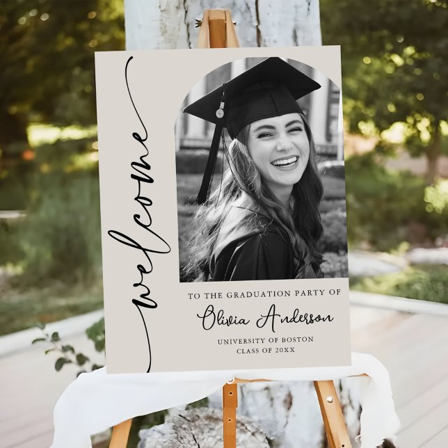 Modern Graduation Photo Welcome Sign (Creator Uploaded)