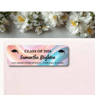 Modern Graduation Return Address Label