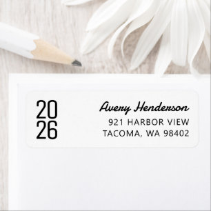 Modern Graduation Script Label