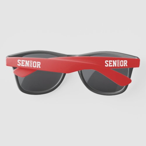 Modern Graduation Senior Block Letter Class 2020 Sunglasses