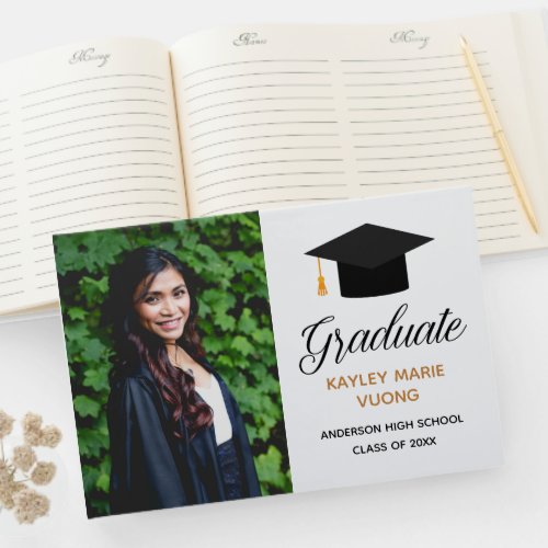 Modern Graduation Senior Graduate Photo 2024 Class Guest Book