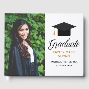 Modern Graduation Senior Graduate Photo 2024 Class Guest Book