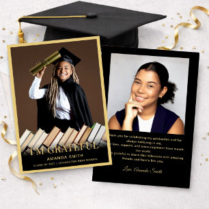 Modern Graduation Thank You Card Photo