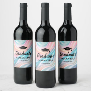 Modern  Graduation  Wine Label