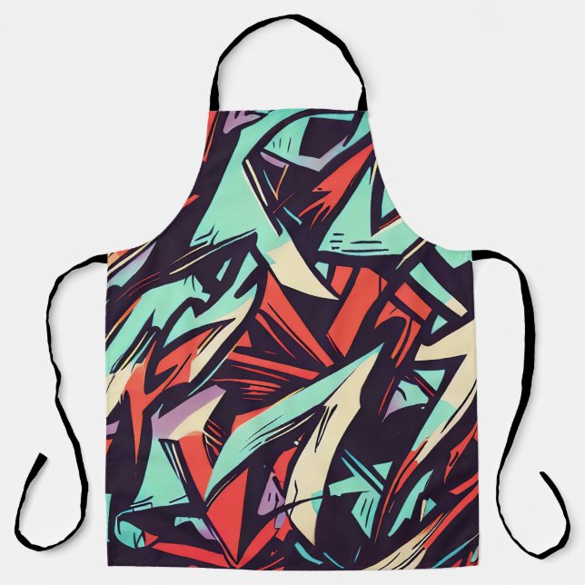 Modern Graffiti Apron (Front)
