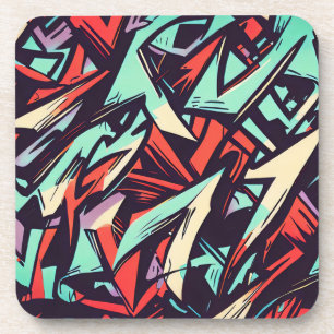 Modern Graffiti Beverage Coaster