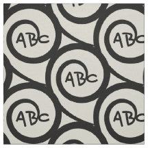 Modern Graffiti Monogram Spiral Pattern