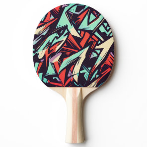 Modern Graffiti Ping Pong Paddle