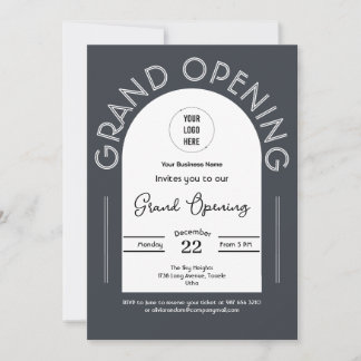 Modern Grand Opening business Invitation