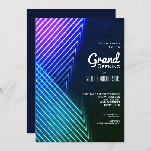 Modern Grand Opening Invitations