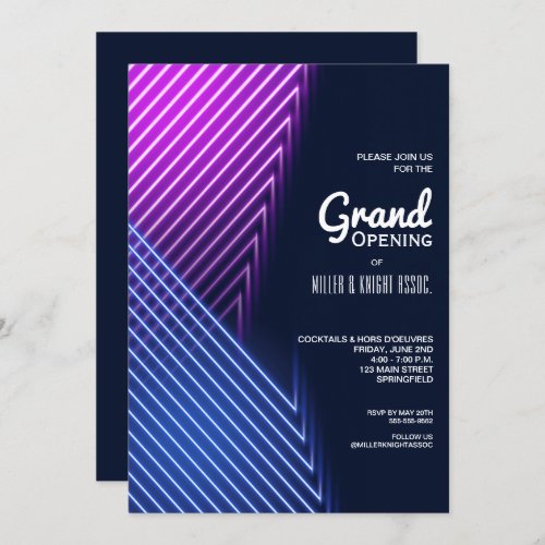 Modern Grand Opening Invitations