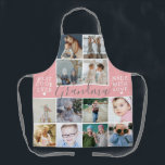 Modern Grandma Photo Collage All Over Print Apron<br><div class="desc">Modern photo collage all over print apron featuring a stylish photo template, with pictures that are easily downloaded from your phone or computer, the text 'Grandma' in elegant calligraphy script and then two other quotes 'Best Cook Ever' and 'Made with Love'. Both can be customized using the template provided. Makes...</div>
