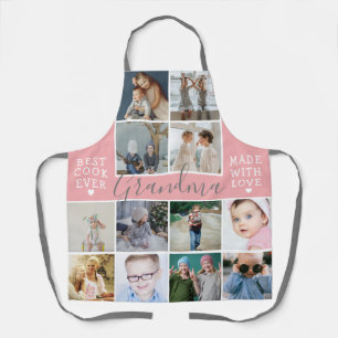 Modern Grandma Photo Collage All Over Print Apron