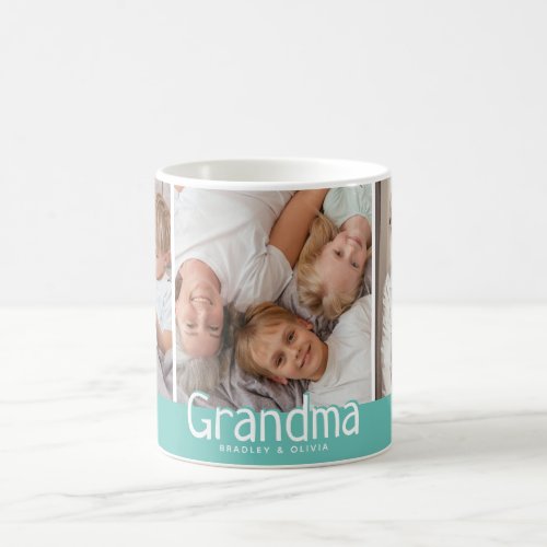 Modern Grandma Photo Collage Cute Gift  Coffee Mug