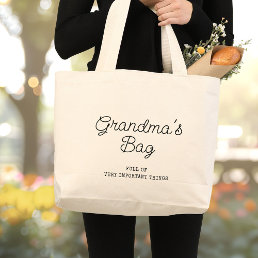 Modern Grandma&#39;s Bag Fun Typography Minimalist