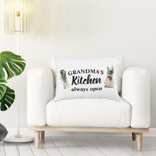 Modern Grandmas Kitchen Is Always Open Best Gift Accent Pillow