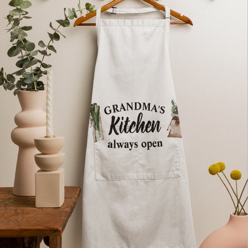Modern Grandmas Kitchen Is Always Open Best Gift Apron