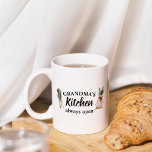 Modern Grandma's Kitchen Is Always Open Best Gift Coffee Mug<br><div class="desc">Welcome to Grandma's Kitchen, where love and warmth are always on the menu! Delight your favorite grandmother with this charming gift product from Zazzle. Whether it's for Mother's Day, her birthday, or just to show appreciation, this thoughtful item is sure to bring a smile to her face.Surprise Grandma with a...</div>