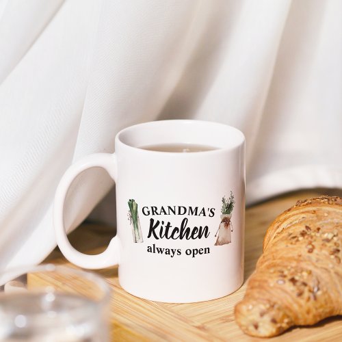 Modern Grandmas Kitchen Is Always Open Best Gift Coffee Mug