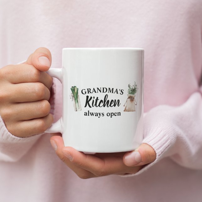 Modern Grandma's Kitchen Is Always Open Best Gift Coffee Mug (Creator Uploaded)
