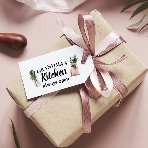 Modern Grandmas Kitchen Is Always Open Best Gift Gift Tags