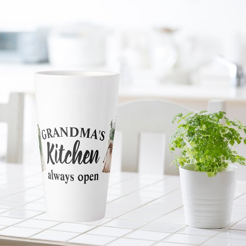 Modern Grandmas Kitchen Is Always Open Best Gift Latte Mug
