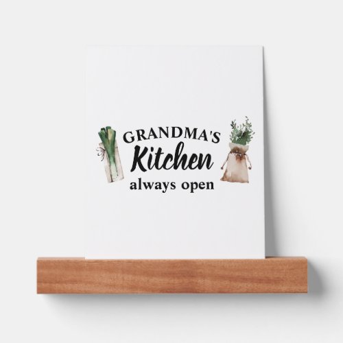 Modern Grandmas Kitchen Is Always Open Best Gift Picture Ledge