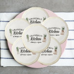 Modern Grandma's Kitchen Is Always Open Best Gift Sugar Cookie<br><div class="desc">Welcome to Grandma's Kitchen, where love and warmth are always on the menu! Delight your favorite grandmother with this charming gift product from Zazzle. Whether it's for Mother's Day, her birthday, or just to show appreciation, this thoughtful item is sure to bring a smile to her face.Surprise Grandma with a...</div>