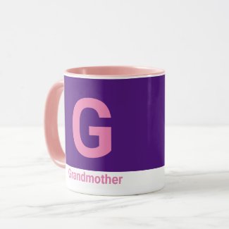 Modern Grandmother Letter Coffee