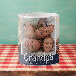 Modern Grandpa Photo Collage Cute Gift Coffee Mug<br><div class="desc">Are you searching for the perfect gift for your beloved great grandpa - Look no further! Create a one-of-a-kind photo coffee mug featuring two of your favorite pictures. Our easy-to-use photo template is designed to showcase your photos in a trendy, square instagram format. The modern design also features the heartwarming...</div>