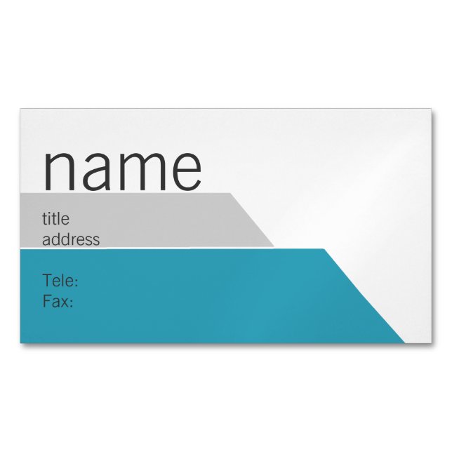Modern graphic business sets business card magnet (Front)
