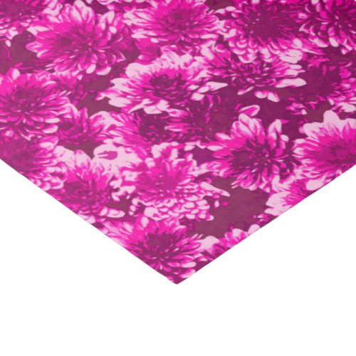 Modern Graphic Dahlia Pattern Amethyst Purple Tissue Paper