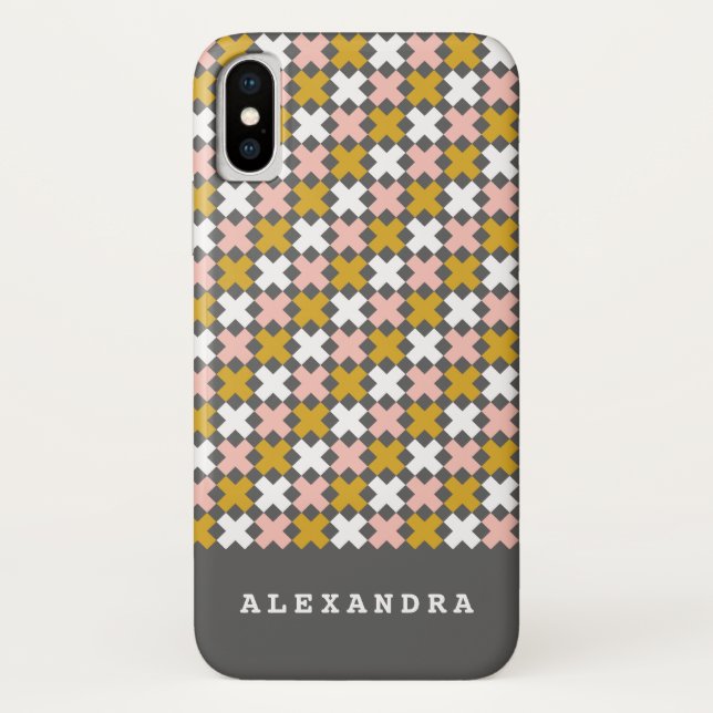 modern graphic, geometric x Case-Mate iPhone case (Back)