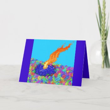 Modern Graphic Lag B'omer Card by SPKCreative at Zazzle