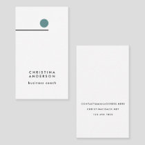 Modern Graphic Line Custom Minimalist Vertical Business Card