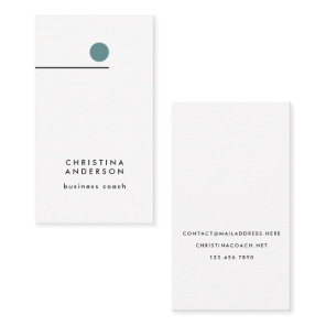 Modern Graphic Line Custom Minimalist Vertical  Business Card