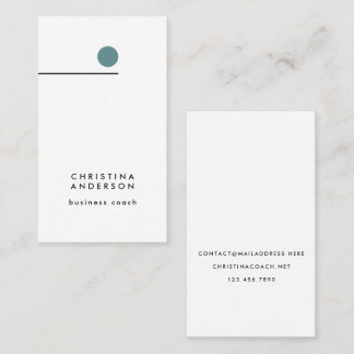 Modern Graphic Line Custom Minimalist Vertical  Business Card