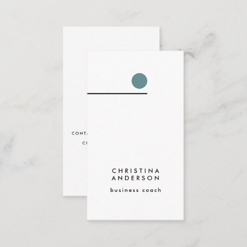 Modern Graphic Line Custom Minimalist Vertical  Business Card