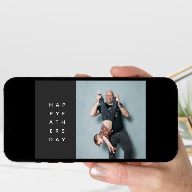 MODERN, GRAPHIC,  MINIMAL FATHERS DAY CARD (Front Digital)