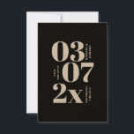 Modern, graphic minimal wedding save the date<br><div class="desc">Modern,  graphic minimal wedding save the date announcement.</div>