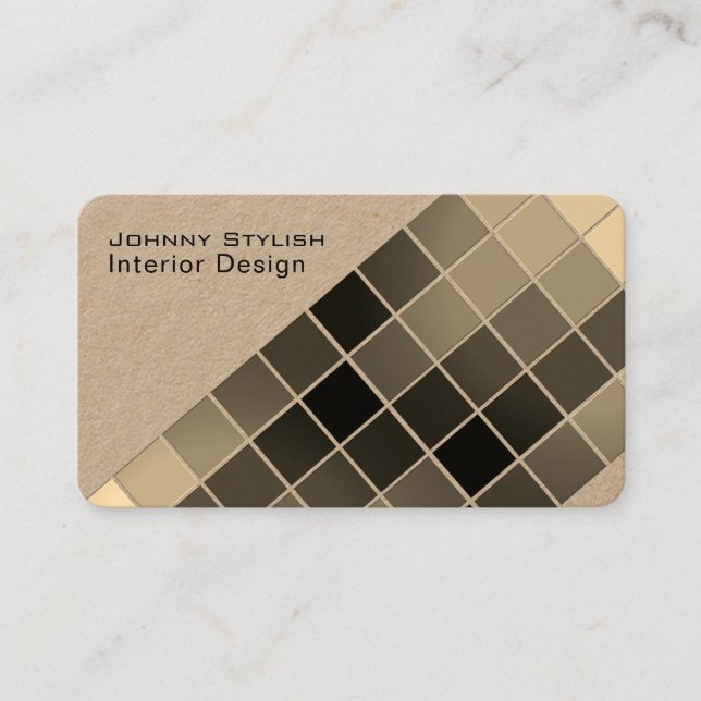 Modern graphic pattern template colorful style business card (Front)