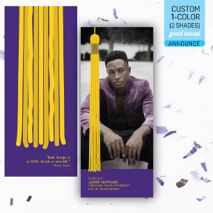 Modern Graphic Photo Graduation Announcement
