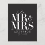 Modern, graphic, typography save the date postcard<br><div class="desc">Modern,  graphic,  typography save the date postcard. With a classy art deco style backer,  color can be changed. Part of a collection.</div>